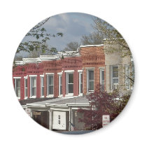 Hampden Rowhouses magnets by BmoreArtistic Hampden Rowhouses magnets