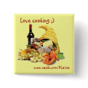 Hamper with vine, Love cookong buttons by KLaima Hamper with vine, Love cookong buttons
