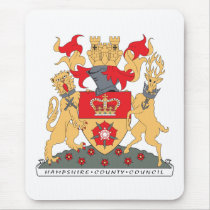 Hampshire Coat of Arms mousepads by FlagTshirts Hampshire Coat of Arms mousepads
