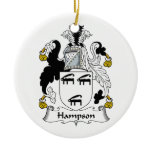 Hampson Family Crest Christmas Tree Ornaments