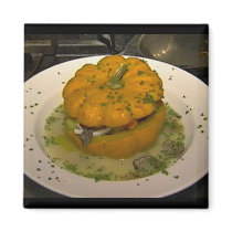 Hamptons Pumpkin Dish magnets
