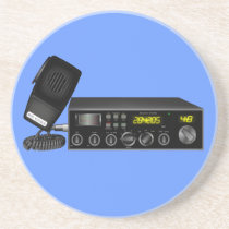 HamRadio12black Drink Coaster