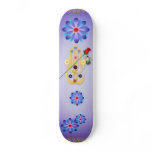 Hamsa and Flowers Skateboard