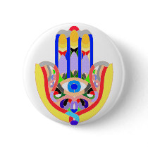 Hamsa - very colorful buttons