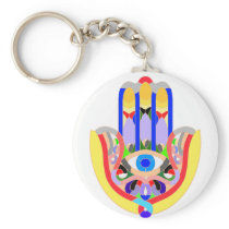 Hamsa - very colorful keychains