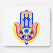 Hamsa - very colorful mouse pad