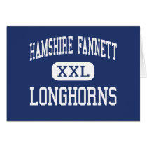 Hamshire Fannett Longhorns Middle Beaumont Greeting Card