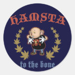 Hamsta - To The Bone Round Stickers