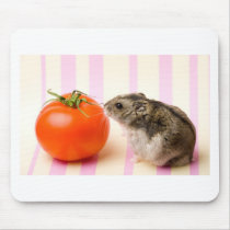 Hamster and tomato mousepad