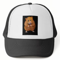 HAMSTER: ART ON BLACK: COLOR PENCIL HATS