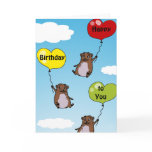 Hamster balloons, Happy Birthday to You cards