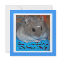 Hamster Birthday Party Invitation