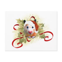 Hamster Christmas Postcards by jaisjewels Hamster Christmas Postcards