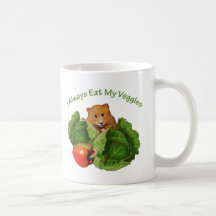 Hámster: Coma siempre mis Veggies: Salud Taza De Café