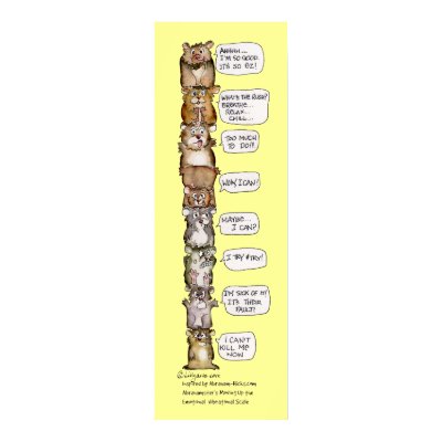 Hamster Emotional Vibrational Scale Poster Print by zooogle