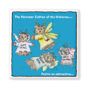 Hamster Fairies of the Universe Cartoon Magnet by zooogle Hamster Fairies of the Universe Cartoon Magnet