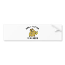HAMSTER GANGSTA bumper stickers by Tragetees HAMSTER GANGSTA bumper stickers