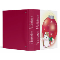 Hamster Holidays binders by RankinOriginals Hamster Holidays binders