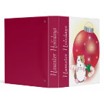 Hamster Holidays 3 Ring Binders