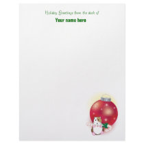 Hamster Holidays Custom Letterhead