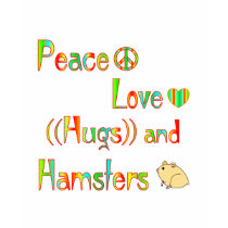 Hamster Hugs t-shirts