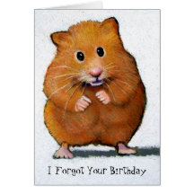 HAMSTER, I Forgot Your Birthday Card