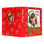 Hamster in a sled vinyl binders