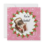 Hamster in a sled personalized invites