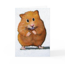 HAMSTER IN COLOR PENCIL CARDS