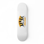 Hamster on a piano eating popcorn skate deck