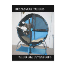 HAMSTER WHEEL, UR DOIN IT WRONG postcards