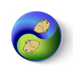 Hamster Yin Yang Button