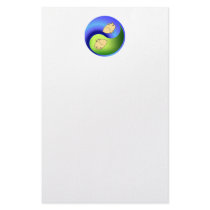 Hamster Yin Yang Custom Stationery