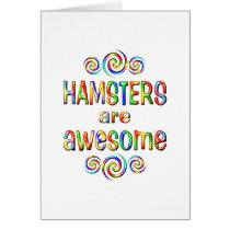 HAMSTERS ARE AWESOME GREETING CARDS