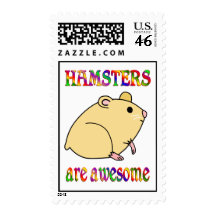 Hamsters are Awesome Postage Stamps