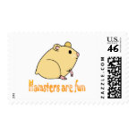 Hamsters are Fun postage