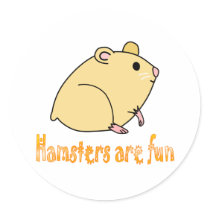Hamsters are Fun stickers