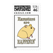 Hamsters are Happenin' Postage