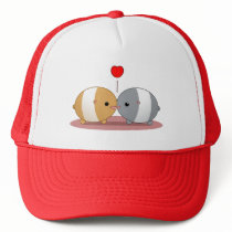 hamsters in love hats
