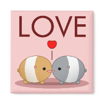 hamsters in love magnets