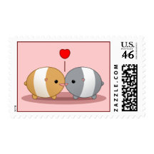hamsters in love stamps