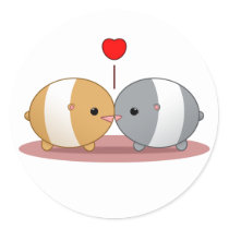 hamsters in love stickers