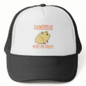 Hamsters Make Me Happy hats by AllPetsStore Hamsters Make Me Happy hats