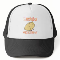 Hamsters Make Me Happy hats