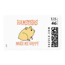 Hamsters Make Me Happy Stamps