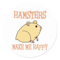 Hamsters Make Me Happy stickers