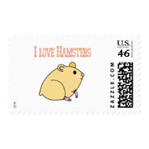Hamsters Postage Stamp
