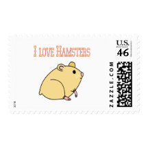 Hamsters Postage Stamp