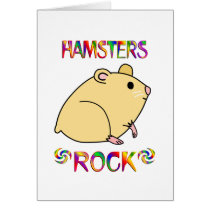 HAMSTERS ROCK GREETING CARD
