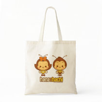 Hana and Hachi Tote Bag bags